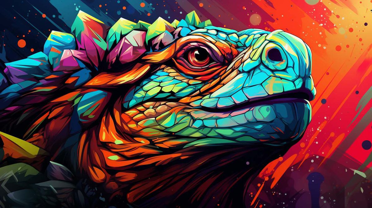 A dragon illustration as a bitmap.